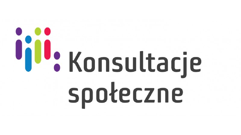 Logotyp konsultacji społecznych, mat. UM